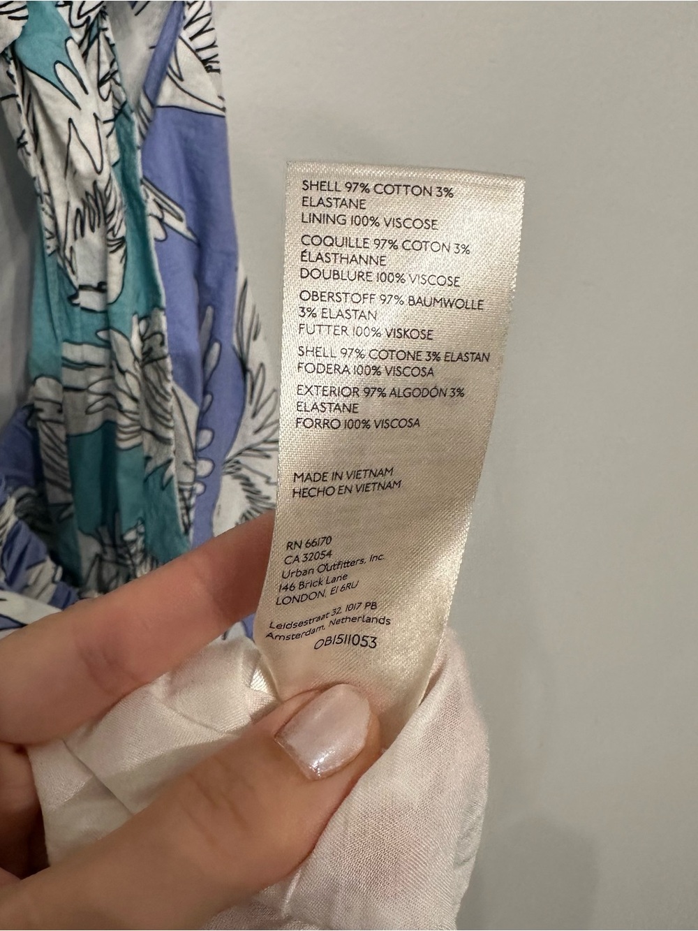 Maeve Anthropologie Printed Tie Back Mini Dress 4P - Picture 9 of 9